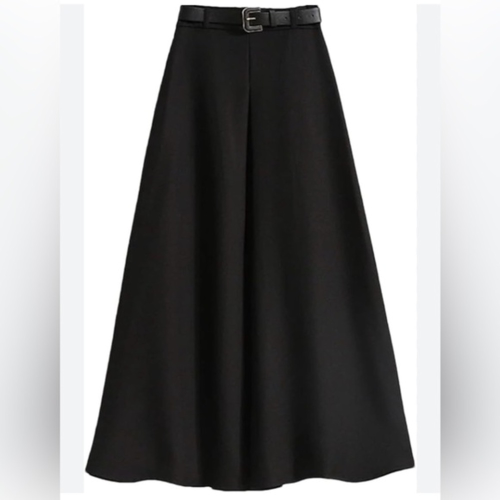 Women's Black A-Line Skirt
